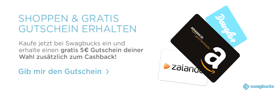 5€ pro Einkauf geschenkt bei Swagbucks