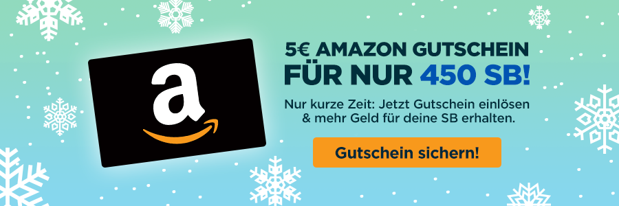 5€ Amazon Gutschein für 450 SB