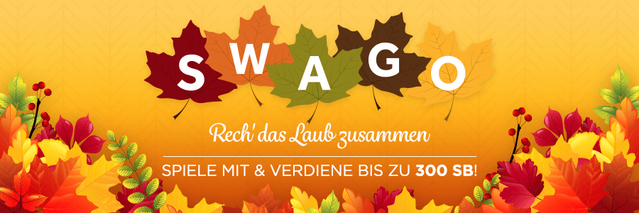 Das Swagbucks Oktober Swago 2017 mit bis zu 300 SB extra!