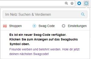 Keine Verdienstmöglichkeit mehr verpassen mit dem Swagbutton von Swagbucks.de 