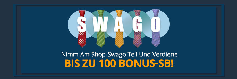 Verdiene bis zu 100 Bonus-SB mit dem Swagbucks Deutschland Shop Swago Juni 2021